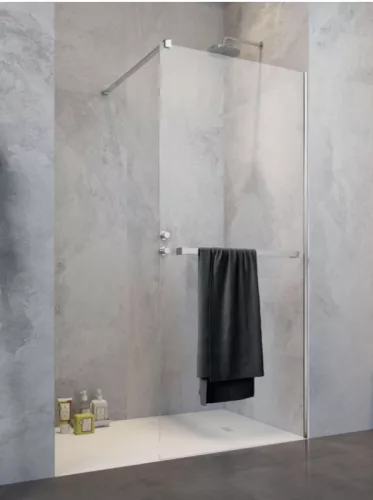 Walk-in, Radaway Modo New II Walk-in zuhanyfal törölközőtartóval 100 átlátszó