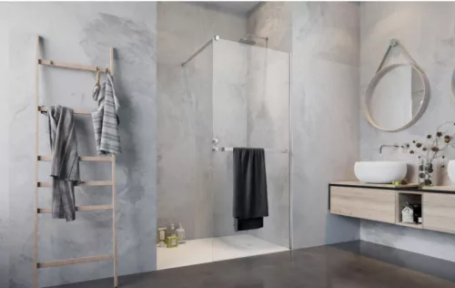 Walk-in, Radaway Modo New II Walk-in zuhanyfal törölközőtartóval 135 átlátszó
