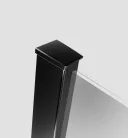 Walk-in, Radaway Modo New Black II Walk-in fekete zuhanyfal törölközőtartóval 145 átlátszó