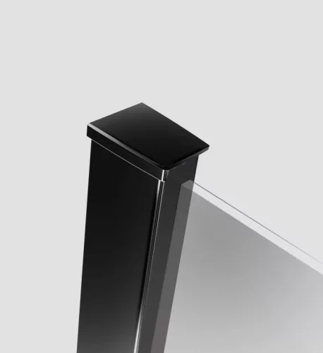 Walk-in, Radaway Modo New Black IV Walk-in fekete zuhanyfal 90x95 átlátszó