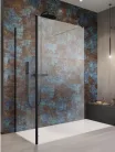 Walk-in, Radaway Modo New Black IV Walk-in fekete zuhanyfal 120x90 átlátszó