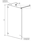 Walk-in, Radaway Euphoria Walk-in VI zuhanyfal 110x90 átlátszó
