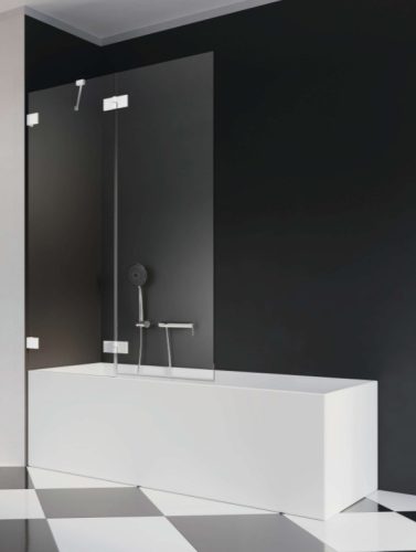 Kádparaván, Radaway Essenza Pro White PND II fehér kádparaván 130 átlátszó jobbos