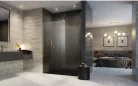 Walk-in, Radaway Modo New Gold II Walk-in arany zuhanyfal 65 átlátszó