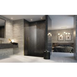   Walk-in, Radaway Modo New Gold II Walk-in arany zuhanyfal 85 átlátszó