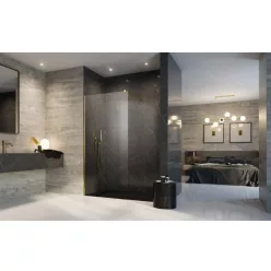   Walk-in, Radaway Modo New Gold II Walk-in arany zuhanyfal 85 átlátszó