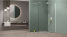 Walk-in, Radaway Modo New White II Walk-in fehér zuhanyfal 55 átlátszó