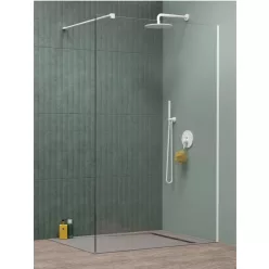   Walk-in, Radaway Modo New White II Walk-in fehér zuhanyfal 65 átlátszó