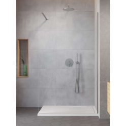   Walk-in, Radaway Modo New Brushed Nickel II Walk-in szálcsiszolt króm zuhanyfal 75 átlátszó