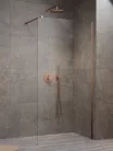 Walk-in, Radaway Modo New Brushed Copper II Walk-in szálcsiszolt réz zuhanyfal 75 átlátszó