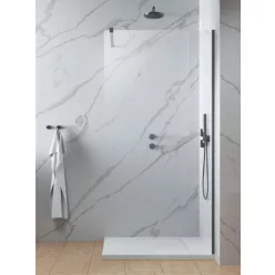   Walk-in, Radaway Modo New Brushed GunMetal II Walk-in zuhanyfal 145 átlátszó