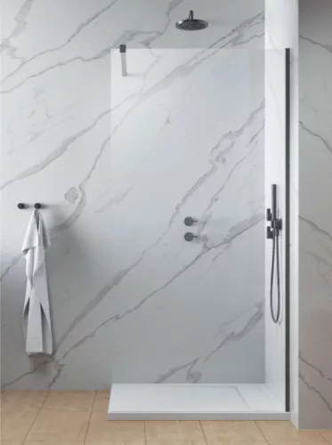 Walk-in, Radaway Modo New Brushed GunMetal II Walk-in zuhanyfal 145 átlátszó