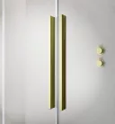 Walk-in, Radaway Furo Brushed Gold Walk-in szálcsiszolt arany zuhanyfal 120 jobbos átlátszó
