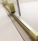 Walk-in, Radaway Furo Brushed Gold Walk-in szálcsiszolt arany zuhanyfal 150 jobbos átlátszó