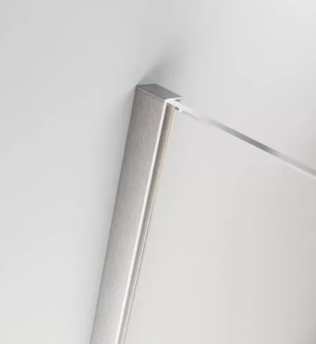 Walk-in, Radaway Furo Brushed Nickel Walk-in szálcsiszolt króm zuhanyfal 130 balos átlátszó
