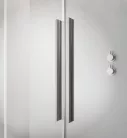 Walk-in, Radaway Furo Brushed Nickel Walk-in szálcsiszolt króm zuhanyfal 130 balos átlátszó