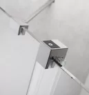 Walk-in, Radaway Furo Brushed Nickel Walk-in szálcsiszolt króm zuhanyfal 130 balos átlátszó