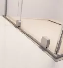 Walk-in, Radaway Furo Brushed Nickel Walk-in szálcsiszolt króm zuhanyfal 130 balos átlátszó