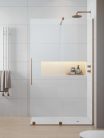 Walk-in, Radaway Furo Brushed Copper Walk-in szálcsiszolt réz zuhanyfal 80 balos átlátszó