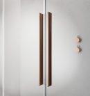 Walk-in, Radaway Furo Brushed Copper Walk-in szálcsiszolt réz zuhanyfal 80 balos átlátszó