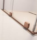 Walk-in, Radaway Furo Brushed Copper Walk-in szálcsiszolt réz zuhanyfal 80 balos átlátszó