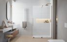 Walk-in, Radaway Furo Brushed Copper Walk-in szálcsiszolt réz zuhanyfal 80 balos átlátszó