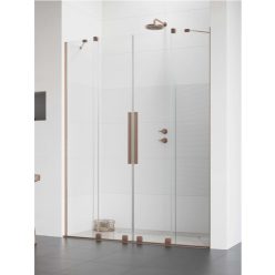   Zuhanyajtó, Radaway Furo Brushed Copper DWD szálcsiszolt réz zuhanyajtó 200 átlátszó