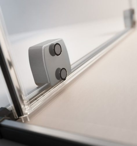 Kádparaván, Radaway Furo Brushed GunMetal PND II szálcsiszolt fegyvermetál 100 átlátszó jobbos