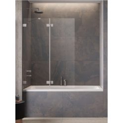  Kádparaván, Radaway Essenza Pro Brushed Nickel PND II szálcsiszolt króm 140 átlátszó balos