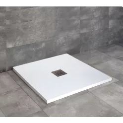   Zuhanytálca, Radaway Kios C szögletes lapos zuhanytálca 90x90 fehér, ajándék szifonnal
