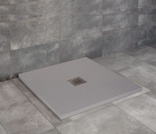 Zuhanytálca, Radaway Kios C szögletes lapos zuhanytálca 90x90 szürke, ajándék szifonnal