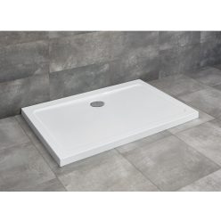   Zuhanytálca, Radaway Doros Stone D szögletes lapos zuhanytálca 100x80 fehér, ajándék szifonnal