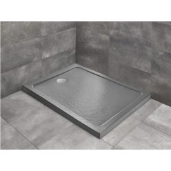   Zuhanytálca, Radaway Doros Stone F szögletes lapos zuhanytálca 100x80 antracit, ajándék szifonnal