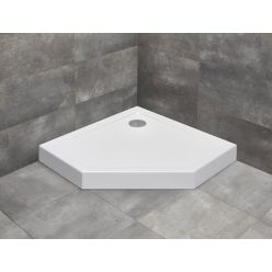   Zuhanytálca, Radaway Doros PT szögletes zuhanytálca előlappal 80x80 fehér, ajándék szifonnal
