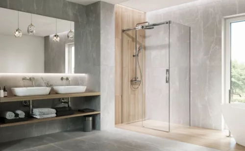 Zuhanykabin, Radaway Espera Pro KDJ szögletes zuhanykabin 120x80 átlátszó jobbos