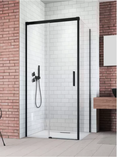 Zuhanykabin, Radaway Idea Black KDJ zuhanykabin 130x70 átlátszó balos