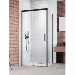   Zuhanykabin, Radaway Idea Black KDJ zuhanykabin 140x70 átlátszó jobbos