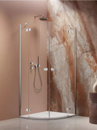 Zuhanykabin, Radaway Fuenta PDD íves zuhanykabin 80x100 átlátszó