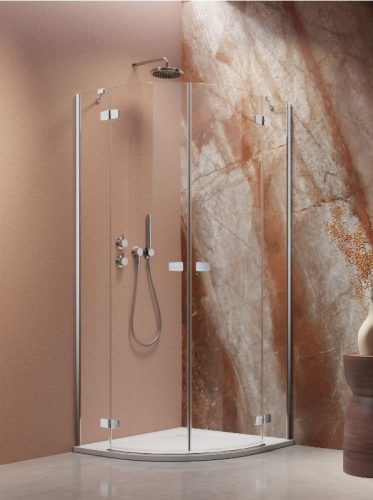 Zuhanykabin, Radaway Fuenta PDD íves zuhanykabin 90x80 átlátszó