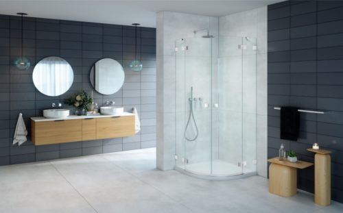 Zuhanykabin, Radaway Essenza Pro PDD íves zuhanykabin 80x90 átlátszó