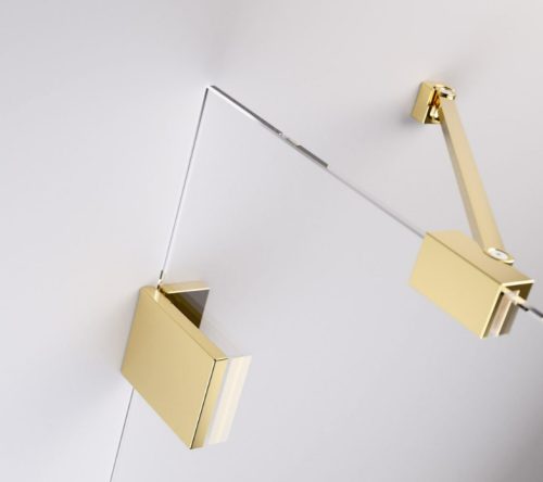 Zuhanykabin, Radaway Essenza Pro Gold PDD íves arany zuhanykabin 80x90 átlátszó