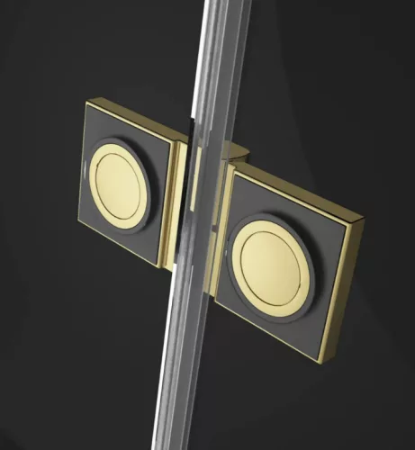 Zuhanykabin, Radaway Essenza Pro Gold PDD íves arany zuhanykabin 80x100 átlátszó