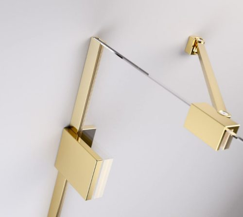 Zuhanykabin, Radaway Essenza Pro Gold PDD íves arany zuhanykabin 90x80 átlátszó
