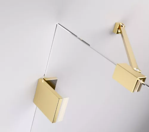 Zuhanykabin, Radaway Essenza Pro Gold PDD íves arany zuhanykabin 90x100 átlátszó