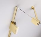 Zuhanykabin, Radaway Essenza Pro Gold PDD íves arany zuhanykabin 100x90 átlátszó