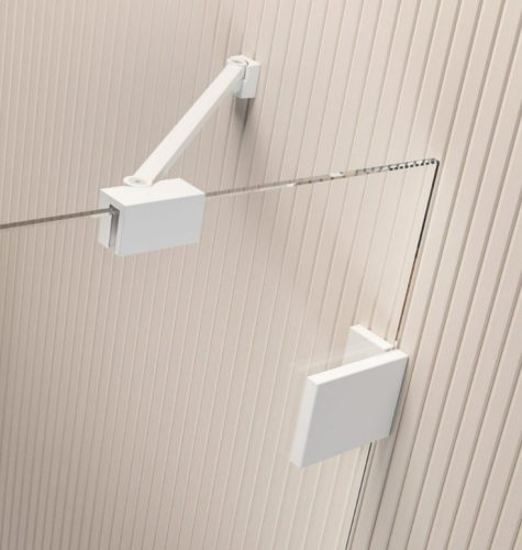 Zuhanykabin, Radaway Essenza Pro White PDD íves fehér zuhanykabin 80x100 átlátszó