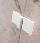 Zuhanykabin, Radaway Essenza Pro White PDD íves fehér zuhanykabin 90x80 átlátszó