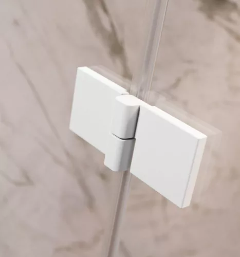 Zuhanykabin, Radaway Essenza Pro White PDD íves fehér zuhanykabin 90x100 átlátszó