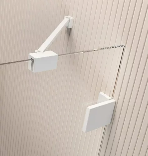 Zuhanykabin, Radaway Essenza Pro White PDD íves fehér zuhanykabin 90x100 átlátszó