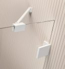 Zuhanykabin, Radaway Essenza Pro White PDD íves fehér zuhanykabin 100x80 átlátszó